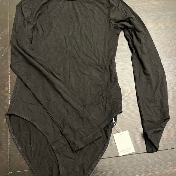 NWT Mangopop Long Sleeve Turtle Neck Bodysuit- size Large - Picture 6 of 6